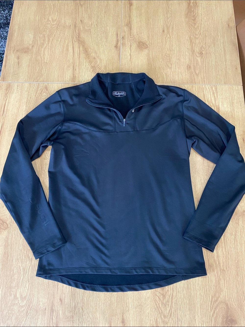 SUGOI Black Long-Sleeve Quarter-Zip Pullover